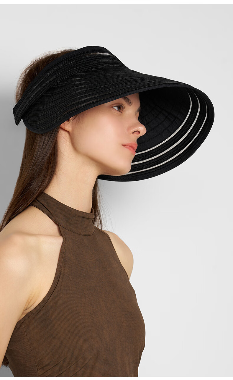 Kenmont Visor Hat for Women, Spring And Summer Face-Covering Sun Protection Hat, UV-Resistant Wide-Brim Outdoor Breathable Beach Sun Hat 6208 2