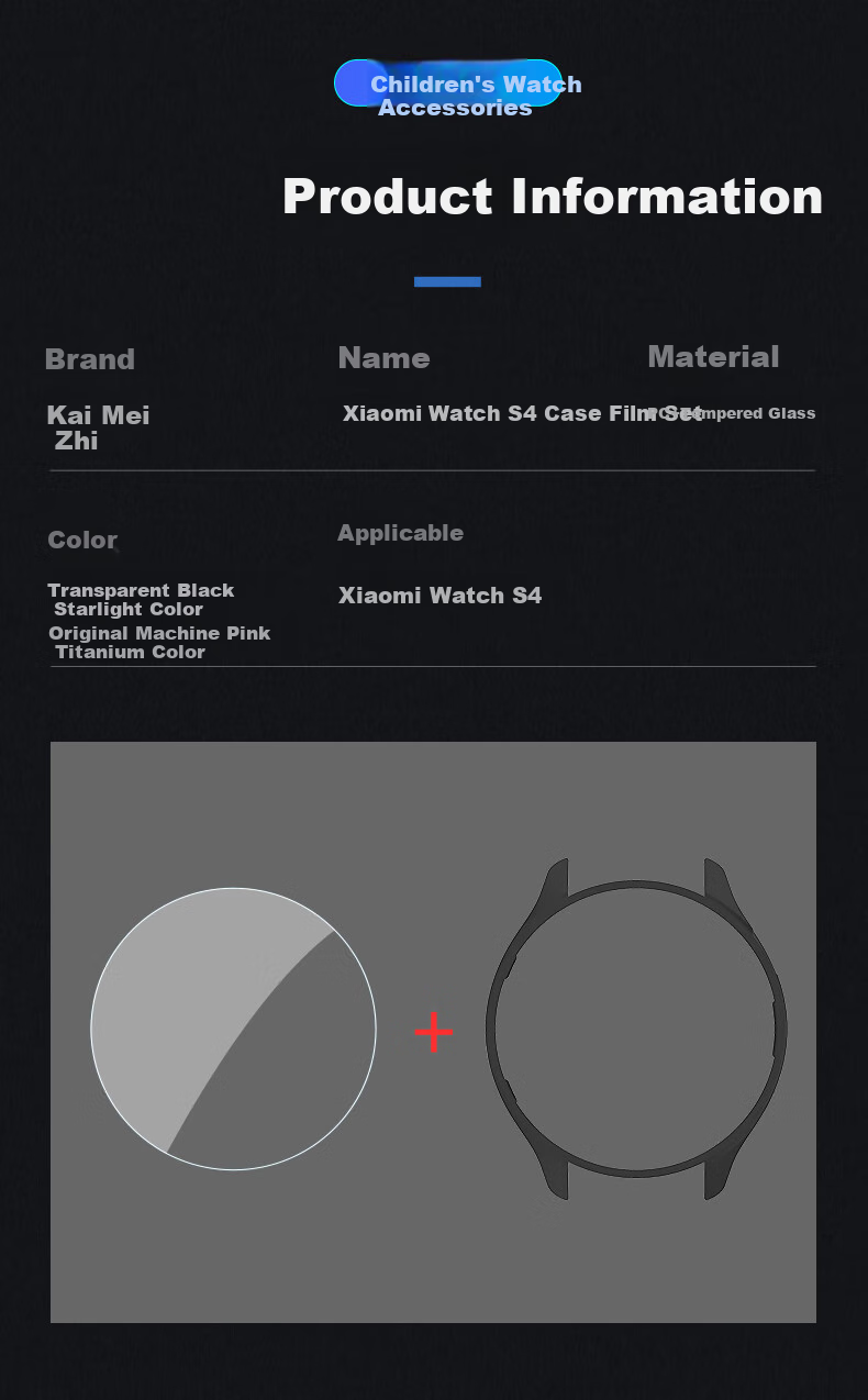 KMaxAI Compatible with Xiaomi Watch S4/S3 Replacement Watch Band, Xiaomi ESIM Version Watch Face, Dual Time Zone Scale Watch Case, Rotating Watch Band, Dual Time Zone Silver White 7