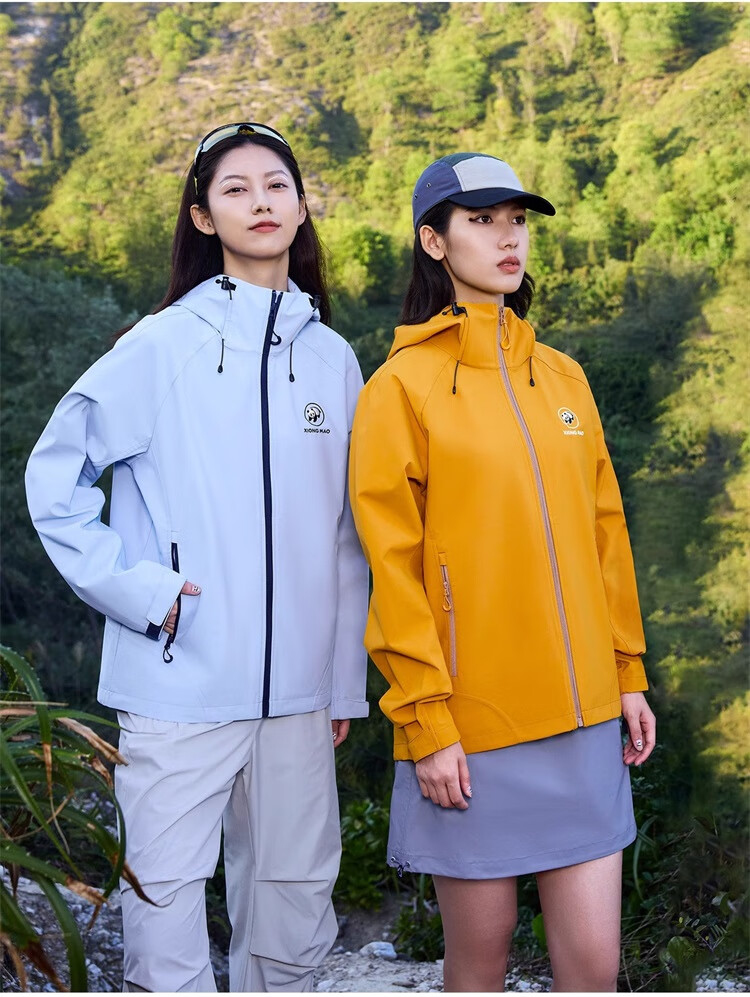 CAMEL Xunye Panda Functional Jacket Unisex Outdoor Mountaineering Coat 31114 Guiyue Blue S 11