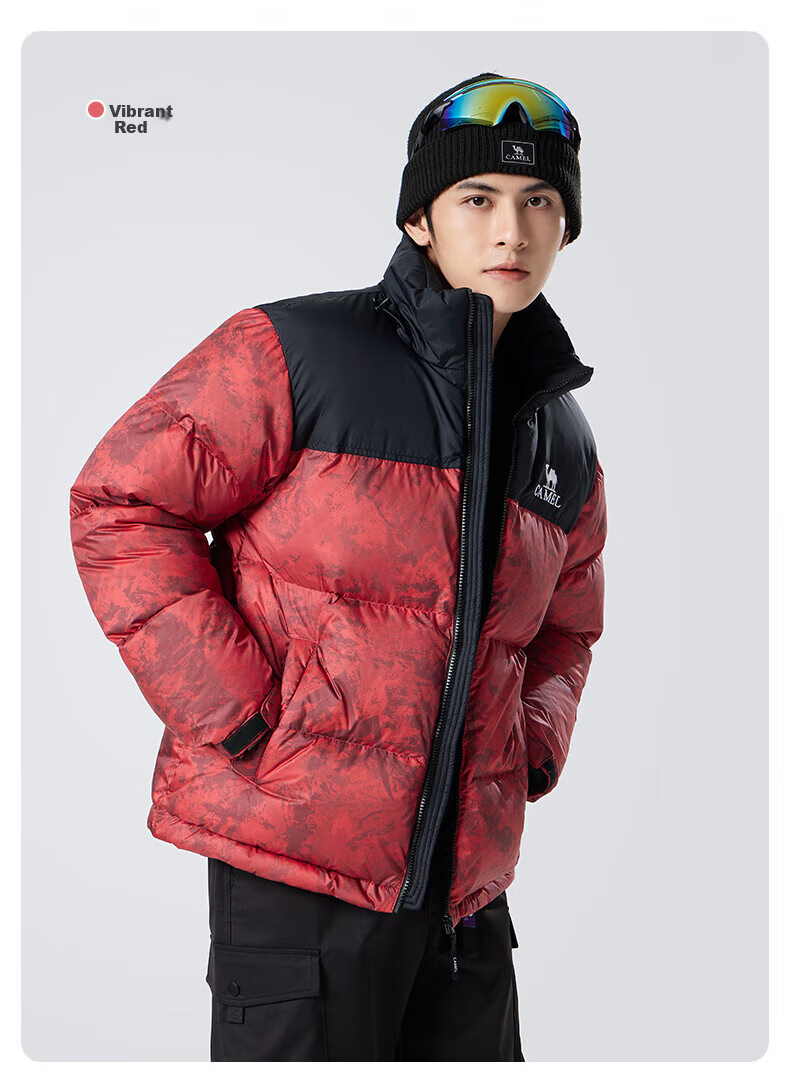CAMEL Flame Mountain down Jacket 2.0 Wang Junkai Edition [Wang Zhe Kai Armor] Men's Thickened Warm Coat for Winter 37
