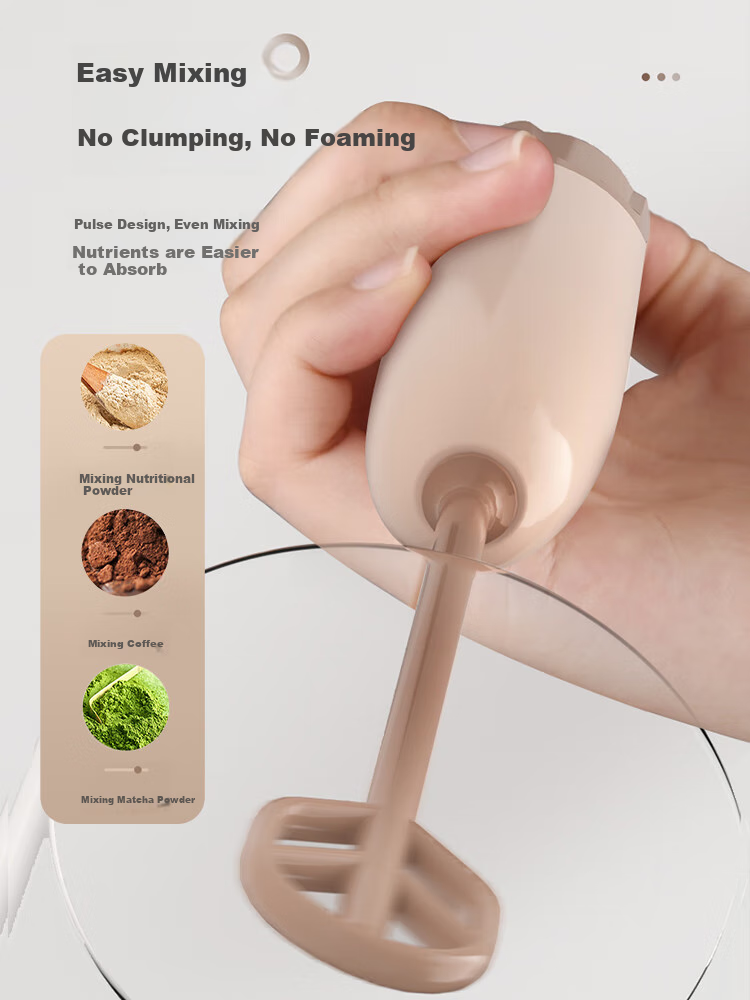 COOKSS Electric Milk Powder Stirrer for Babies, Anti-Caking Milk Powder Mixer, Stirring Rod, Blender, Mixing Stick, White 2