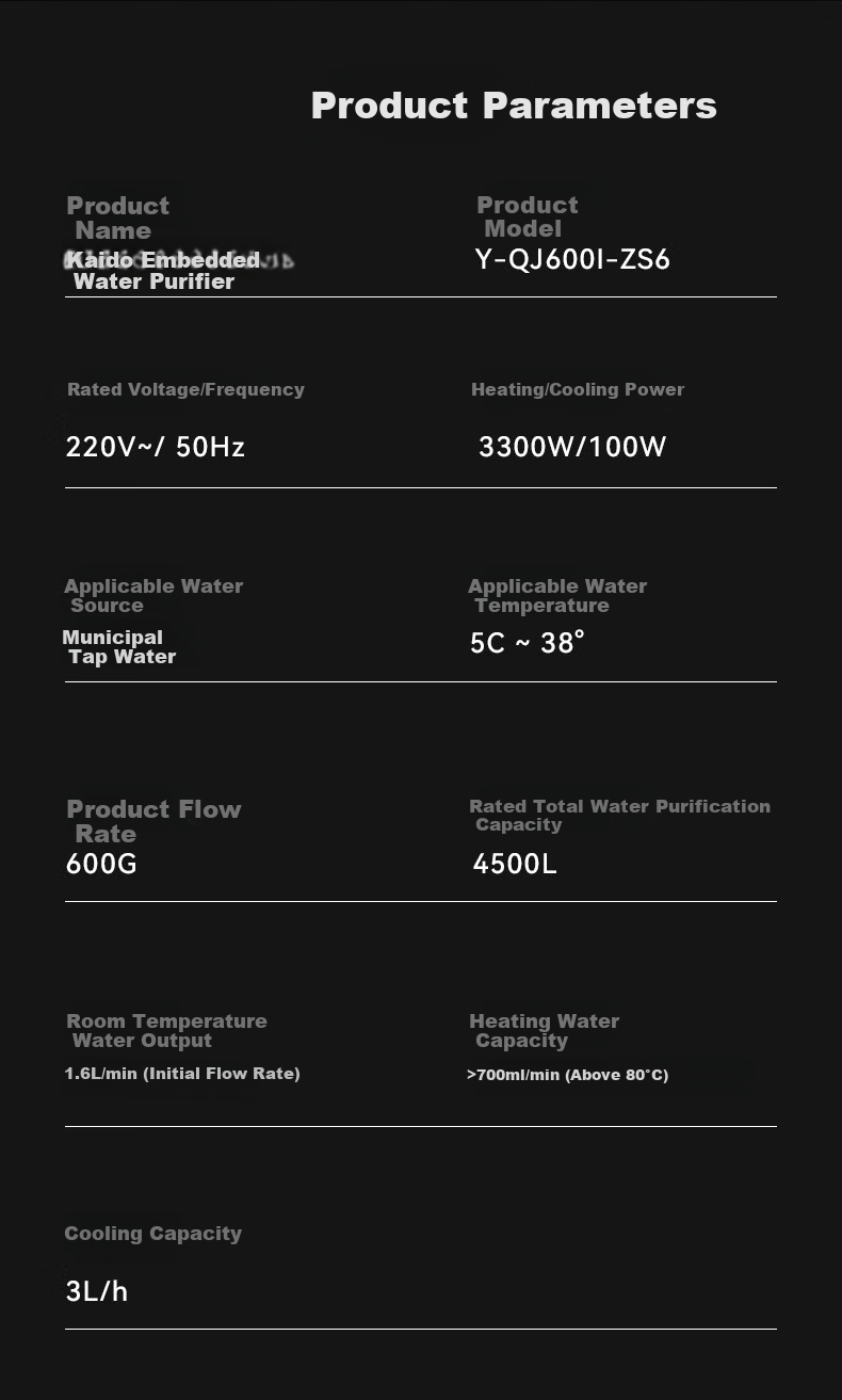 CASDON Built-In Direct Drinking Water Purifier, Home Water Filtration System, Integrated Hot And Cold Water Dispenser with Water Line, Spring-Like Taste ZS9 Yang Mi's Same Model 14