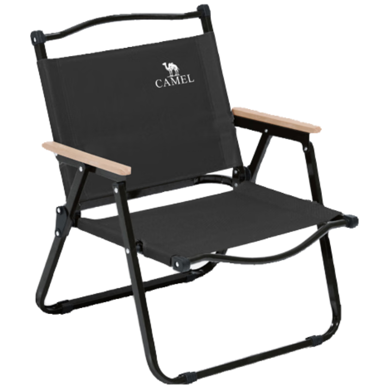 CAMEL Outdoor Camping Folding Chair, Portable with Backrest, Sketching Lounger, Camping Fishing Stool, Kmit Chair 7586G