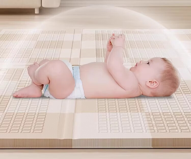 Letide XPE Baby Antibacterial Crawling Mat Foldable Play Mat Home Picnic Floor Mat 200*180*2CM with Edging 4