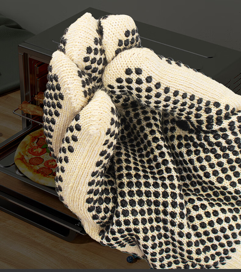 Shandouao Heat-Resistant Gloves, 500 Degrees Insulation Anti-Scalding SD-GW400 Non-Slip Gloves, 1 Pair 6