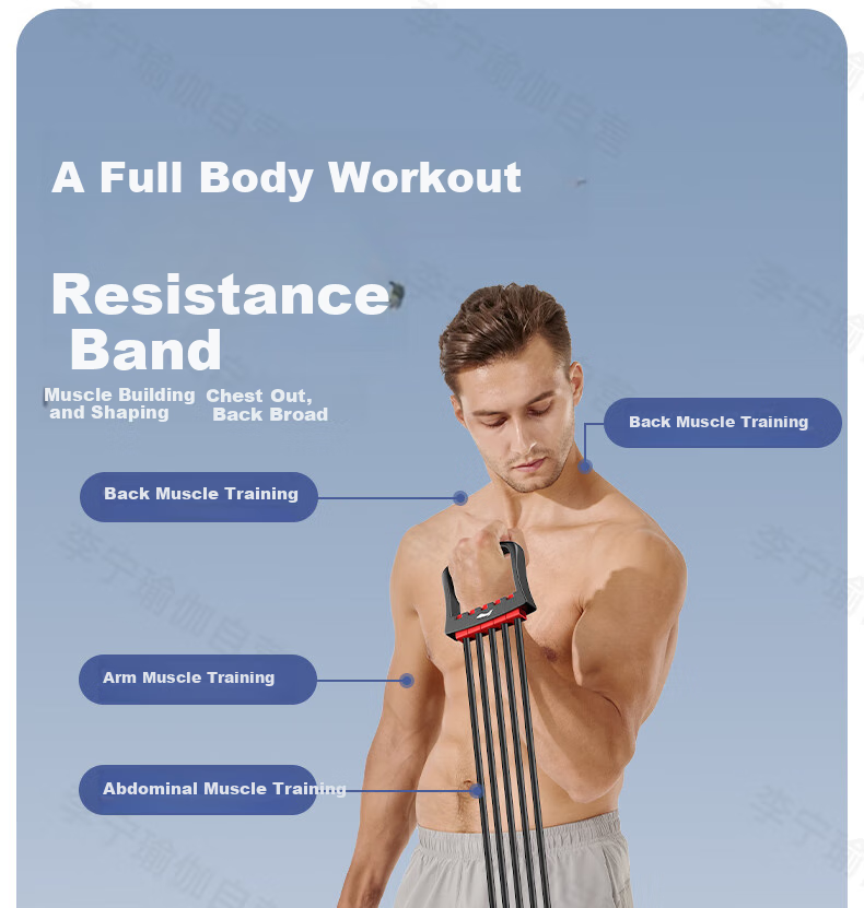 Li-Ning Chest Expander Resistance Band for Men, Shoulder Exercise Fitness Equipment, Home Chest And Arm Strength Training Rope, Back Muscle Workout Aid 3
