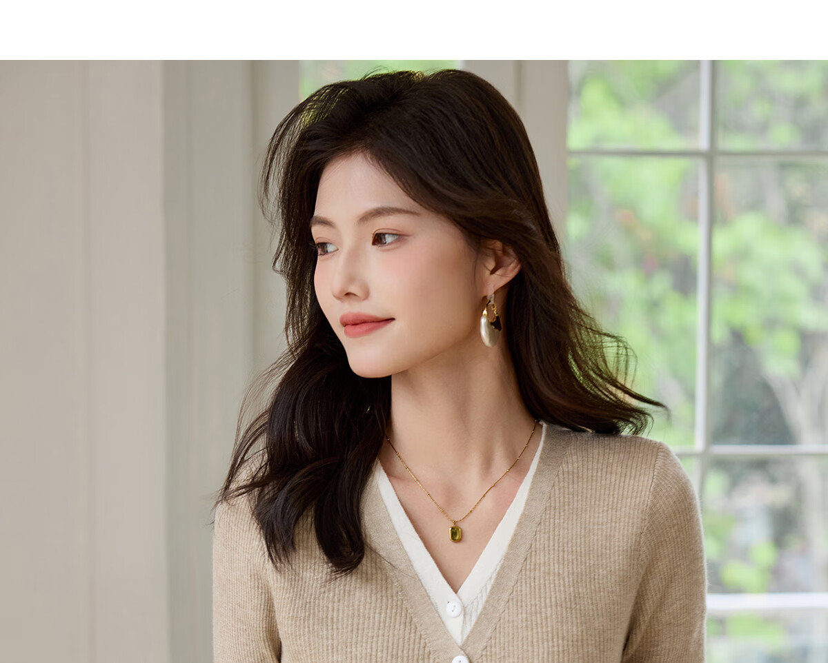Taxiang Women's Knitted Cardigan with Two-Piece Design for Spring And Autumn, Sweater Cardigan T43Z006 8