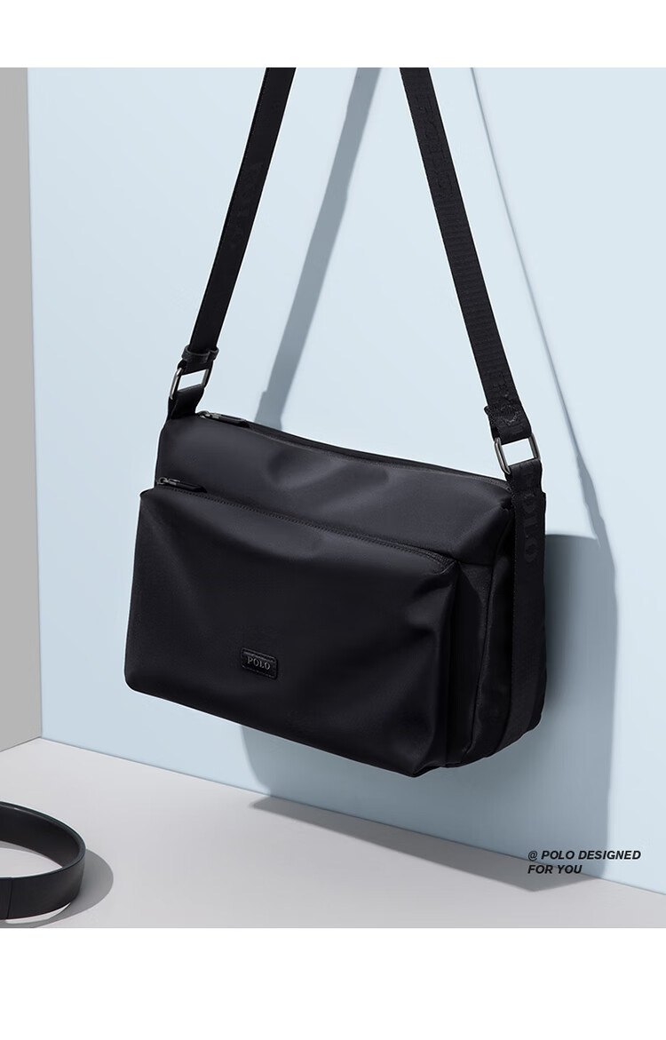 POLO Shoulder Bag for Men, Horizontal Style, Large Capacity Crossbody Bag, Casual IPad Bag, Phone Bag, Sports Messenger Bag, Birthday Gift for Me 14