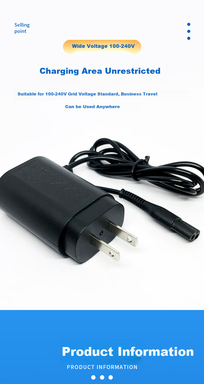 Lelandi Compatible Braun Shaver Charger, Braun Shaver Series 5 Charger, 12V Charging Cable, Universal for S3, S5, S7, S8, S9 Series, L8136 4