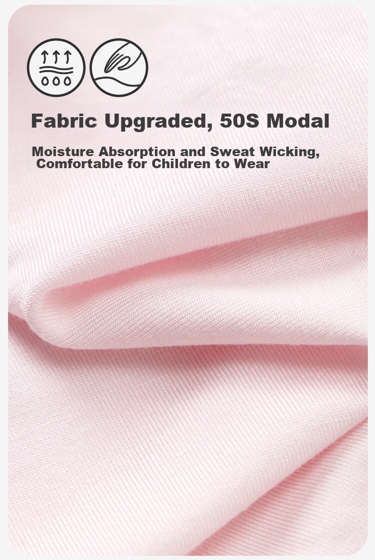 Jiusuibian Breathable Kids Underwear Girls A-Class Thin Cool Triangle Pants Antibacterial Dry Breathable Shorts 5