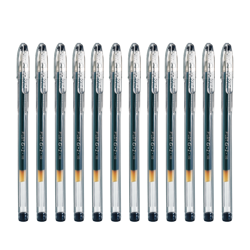 PILOT Bullet Tip G1 Gel Pen, Signature Pen, Rollerball Pen, Exam Pen, Office Supplies, Test-Specific Pen, Quick-Drying Pen, Smooth Writing, High Aesthetic Value BL-G1 0.5mm Black 12 Pcs