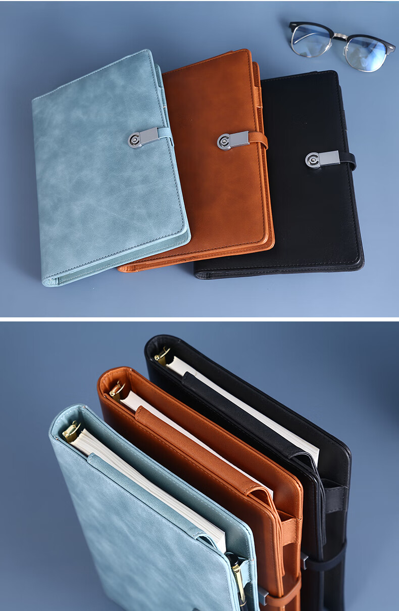 Weimei Loose-Leaf Notebook A5 Multifunctional Power Bank Journal with Customizable Logo, Thickened Planner with Replaceable Pages, High-Quality Business Gift for Teachers' Day Present 10