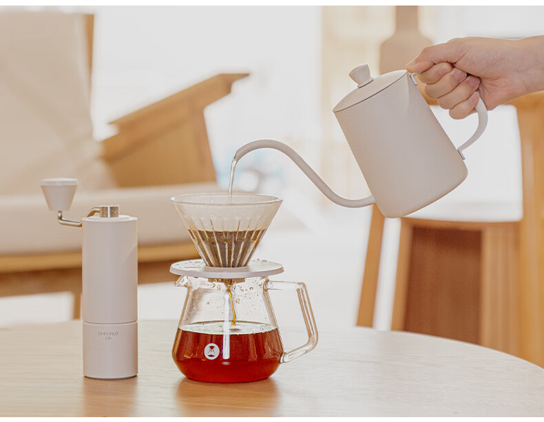 Timemore Pure Pour-Over Coffee Maker, Home Use Pour-Over Kettle, Long Spout Narrow Mouth Kettle 17