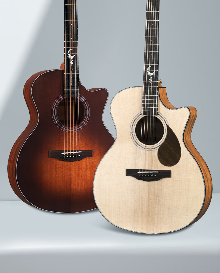 KEPMA FJ10 Guitar KEPMA KAMA Spruce Back and Sides Mahogany Solid Wood Natural Color 40-inch Acoustic Guitar 1