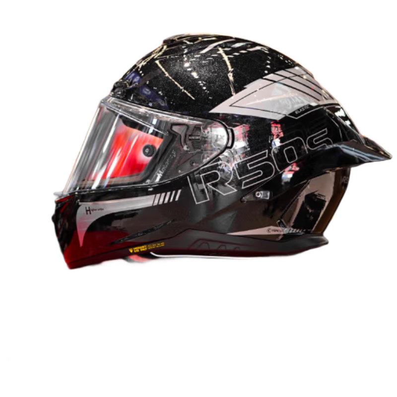 MOTORAX R50S Motorcycle Helmet Unisex All-Season Breathable 3C Certified Large Rear Wing Full Face Helmet Mach MC5 XL
