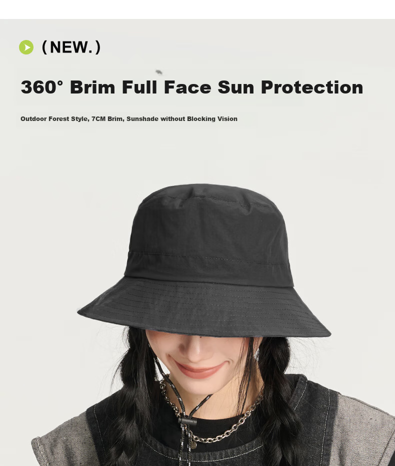 CACUSS Women's Summer Sun Protection Bucket Hat Outdoor Sun Hat Colorblock Slim Face Purple Yellow Plaid 4