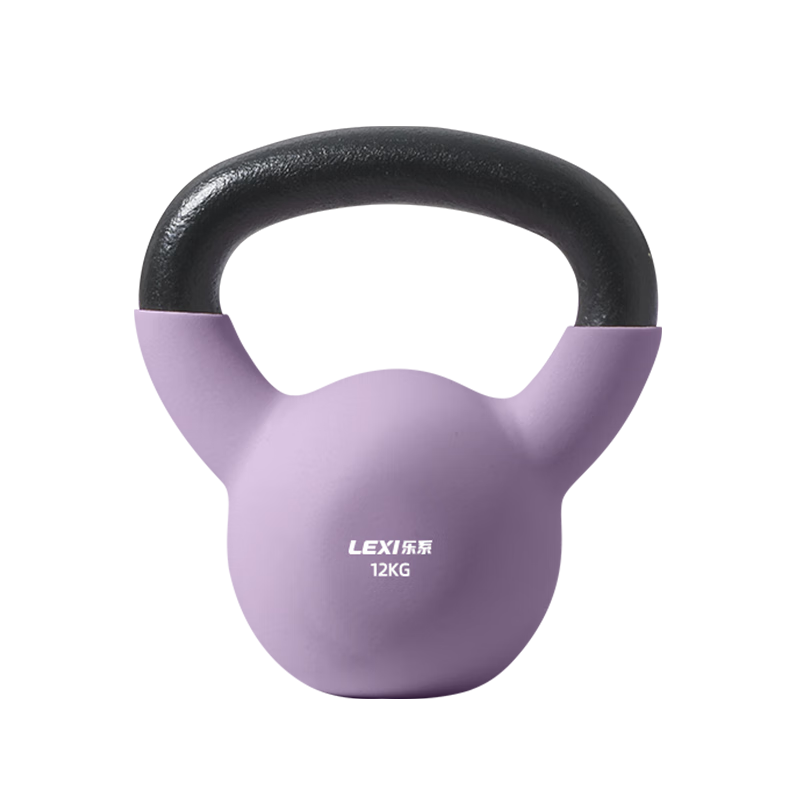 Lexi Cast Iron Kettle Bell Solid Dumbbell Home Fitness Equipment Hip Lift Buttocks Purple 12kg
