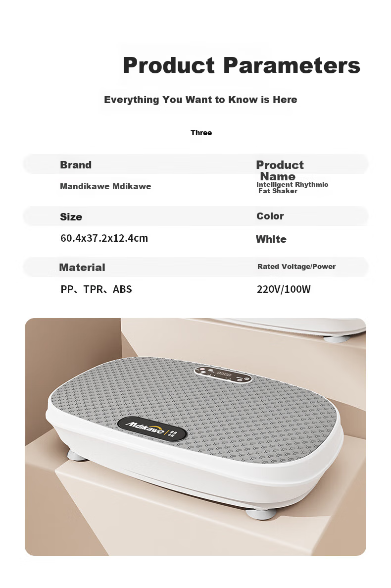 Mdikawe Shaking Machine Fat Burning Equipment Fitness Equipment Rhythm Machine Lazy Full Body Fat Burning Belly Slimming Device Weight Management Pla 19