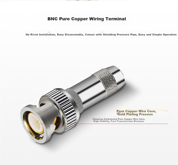 HAILE E1 Two Gigabit Debug Cable, RJ45 to BNC Converter Cable, 1 Meter, HT-RJ45 Default RJ48 Cable Sequence 5