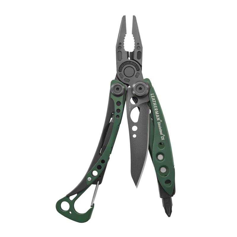 LEATHERMAN SKELETOOL CX Dark Green, Multifunctional Combination Tool, Outdoor EDC Portable Equipment