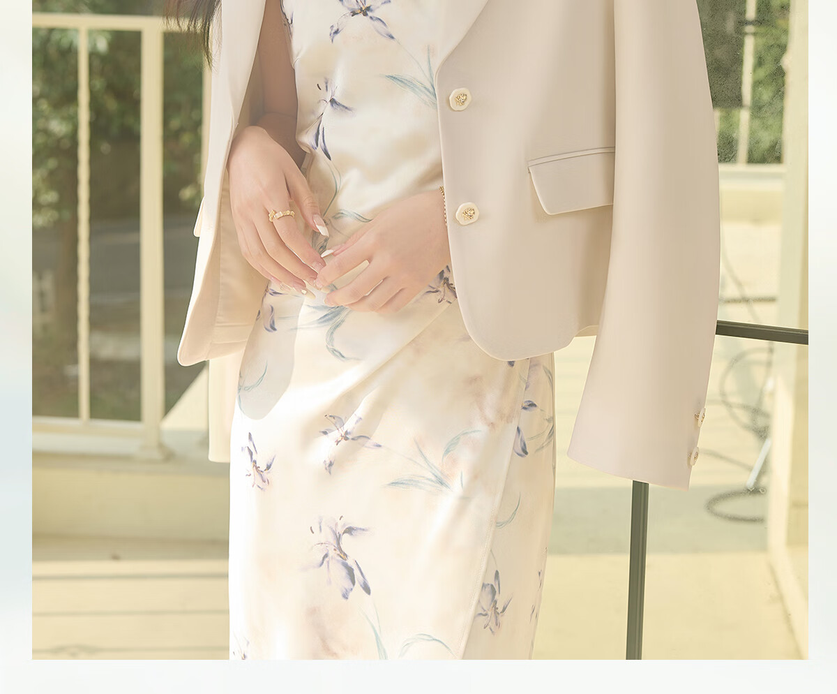 Taxiang Short Blazer Jacket for Women, Spring And Autumn High-End Style, Elegant Women's Suit Jacket Cardigan Top T51D035 1