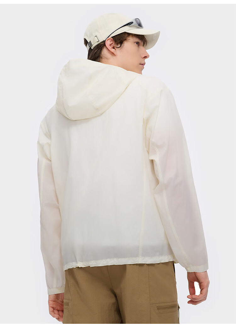 FILAFUSION FILA Trendy Woven Jacket for Men, Summer Fashion Casual Sun Protection Hooded Top 18