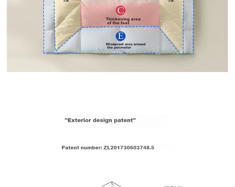 Interlagos Class A 90% White Goose down Comforter, Imported from Japan, Air Conditioning Quilt, 320g, 220*240cm, White 24