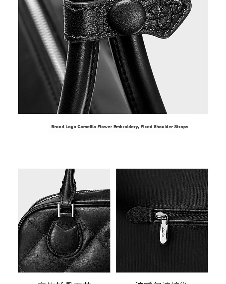 JUST STAR Xu Lu Same Style Toast Bag Women's Handbag, 2026 New Light Luxury Large Capacity Boston Shoulder Tote Bag, Birthday Gift 17