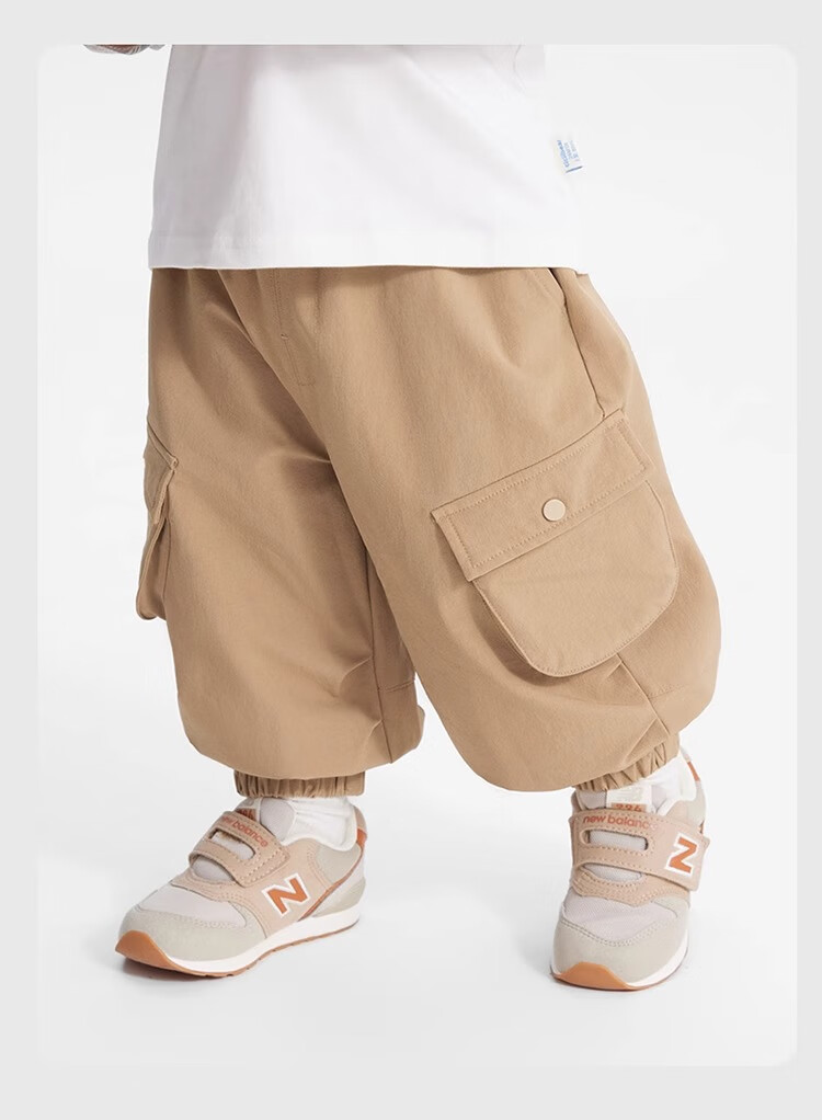 Ciciibear [Moisture-Wicking Quick-Dry Waterproof] ciciibear Baby Work Pants Spring Autumn Boys Pants 2025 New Children's Long Pants 16