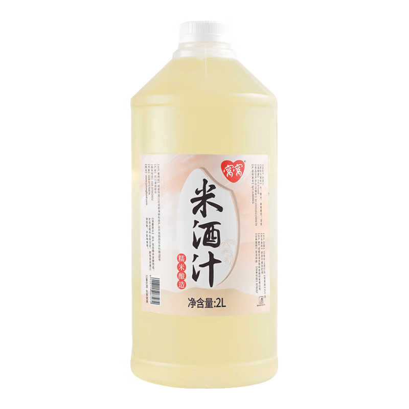 窝窝米酒汁2L 醪糟汁甜酒酿低度微醺清酒米露京东自营聚会餐年货送礼