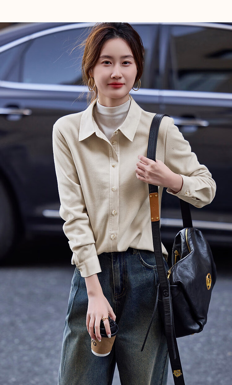 Dme High-Quality Cool And Stylish Design Commuter Shirt with Patchwork Jacquard Satin Fabric Women's Blouse Top 14