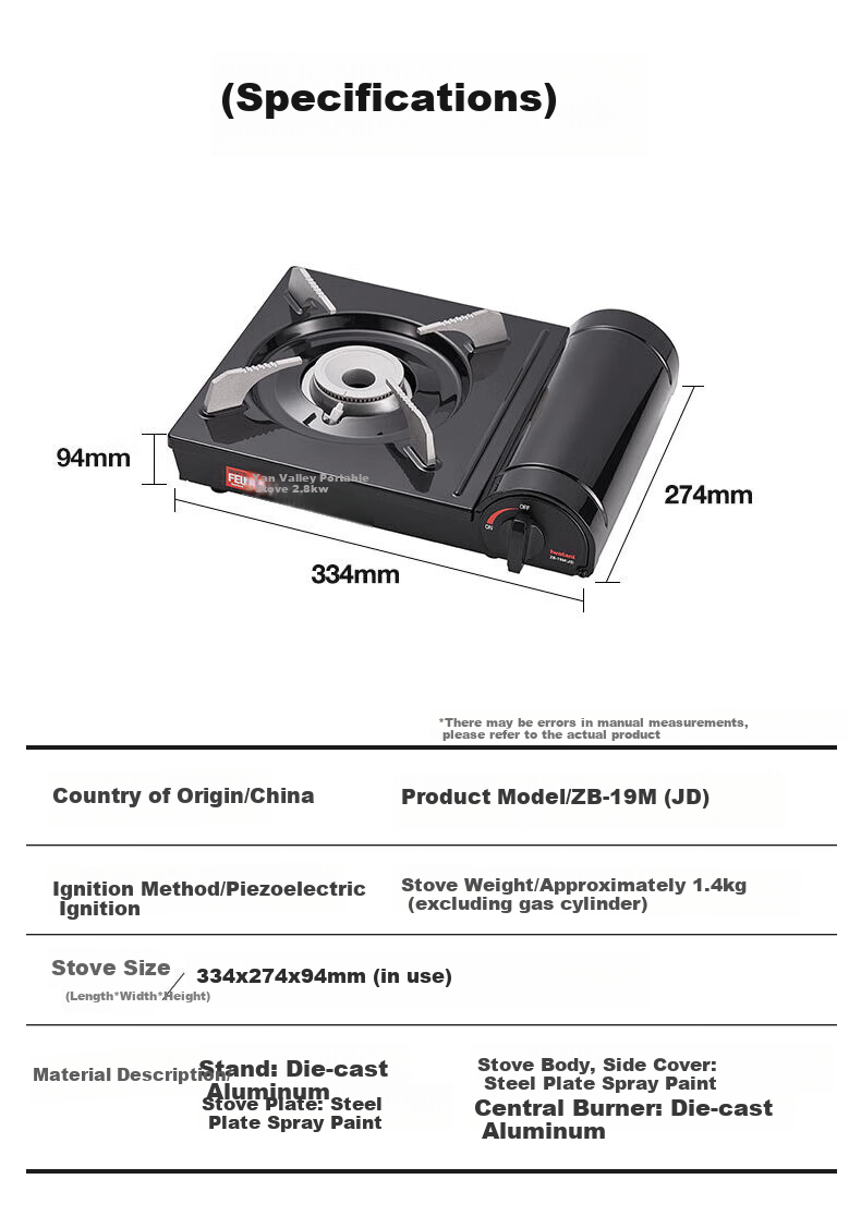Iwatani Portable Gas Stove Set, Barbecue Grill Hot Pot Camping ZB-19M Portable Stove + ZK-05 Grill Pan + Stove Storage Box 9