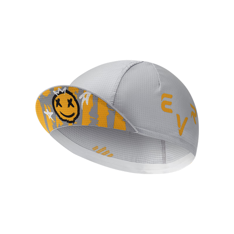 EVR Cycling Cap Summer Antibacterial Sweat-Absorbing Lightweight Breathable Quick-Dry Helmet Liner Hat Gray One Size