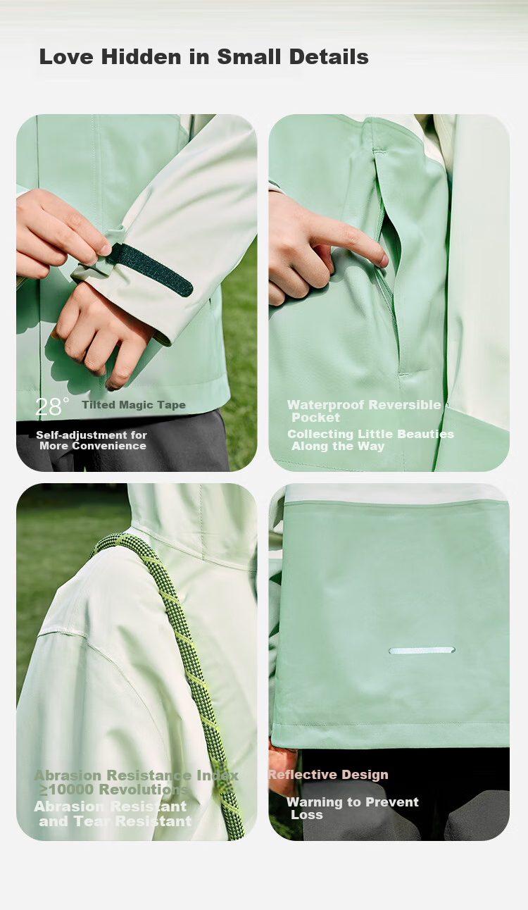 BALABALA Children's Outdoor Jacket, Spring 2025 Collection, for Boys And Girls, Big Kids Waterproof Breathable Coat, 208125105203 11
