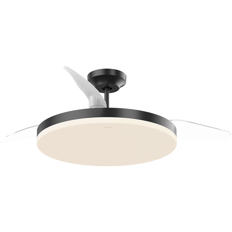OPPLE Full Spectrum 42-Inch Fan Light Smart Control Electric Fan for Restaurants, Kitchens, Bedrooms, Air Conditioning Companion, Ice Wind, Black, Level 1 Energy Efficiency