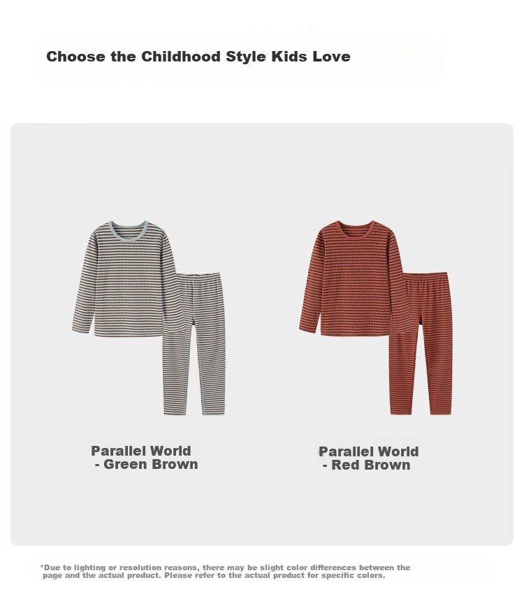 Junejunior [Under Babylove Brand], Children's Home Wear Set, Spring And Autumn, Boys And Girls Modal Underwear, Air Conditioning Clothing 10