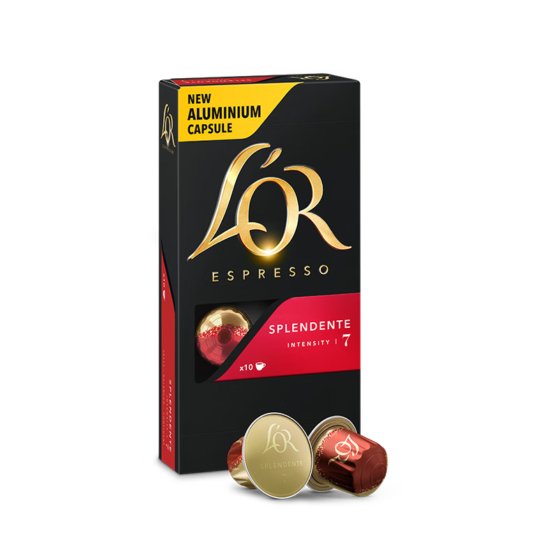 L'OR咖啡胶囊斯波兰登5.2g*10粒 原装进口 阿拉比卡 意式浓缩黑咖lor