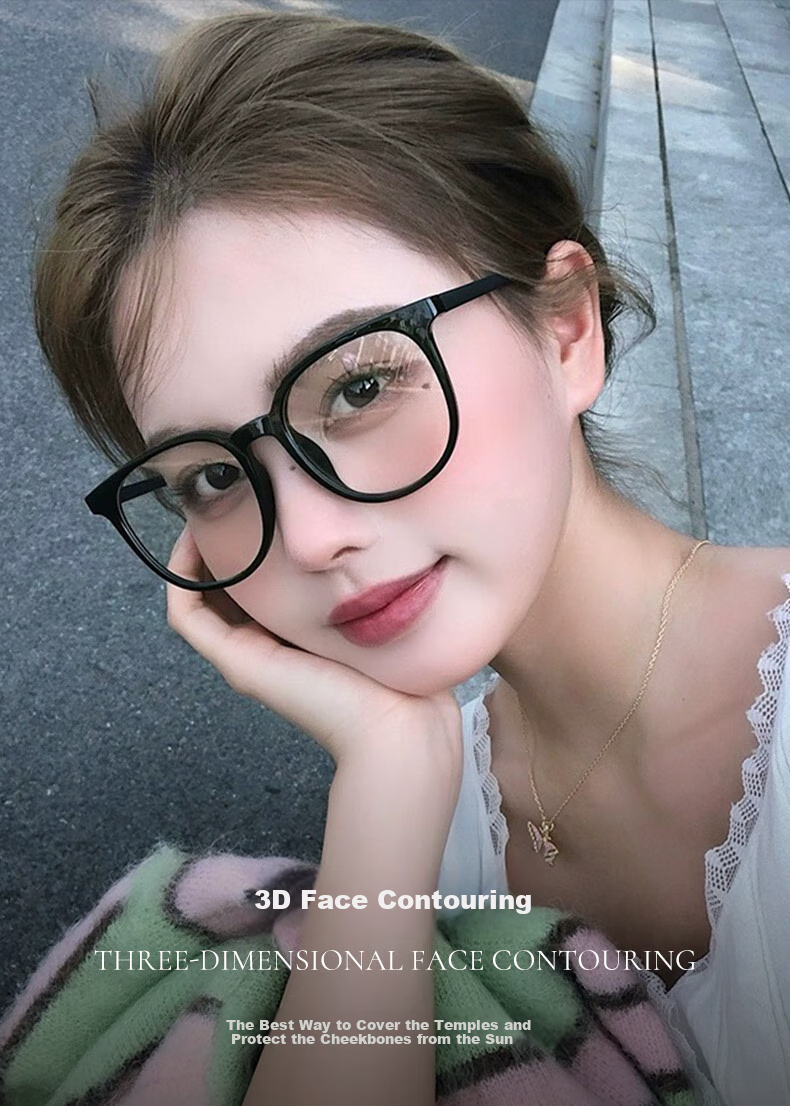 ZEISS Ultra-Light Large Frame Glasses for Women, Bare-Faced Ice American Style, Can Be Fitted with Prescription Lenses for Myopia, Anti-Blue Light Radiation And Eye Strain Protectio 6
