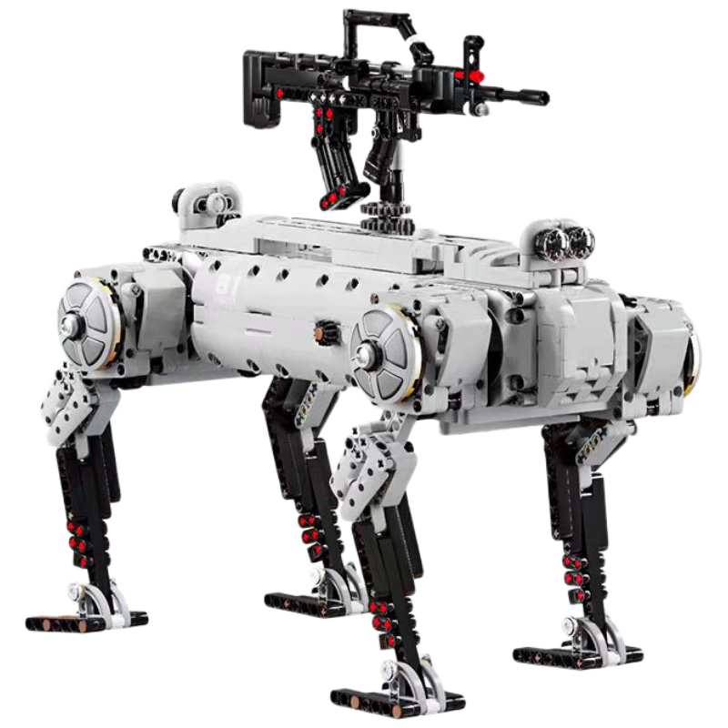 Lianhe Chuangxiang Intelligent AI Programming Military Robot, Remote Control Building Block Toy, Birthday Gift for Boys