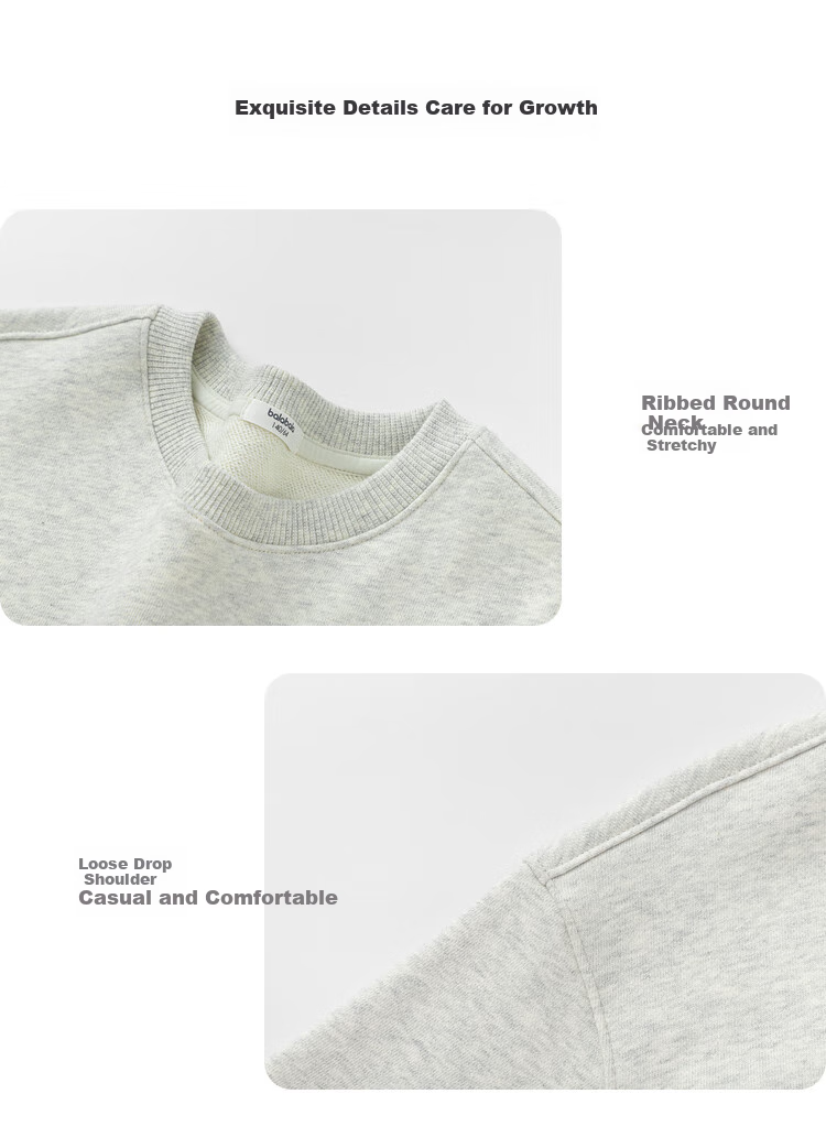 BALABALA Children's Clothing, Kids' Sweatshirt for Girls And Boys, Spring And Autumn 2025 Collection, Loose-Fitting Top for Older Children, Versatile Outerwear, 209125121201 6