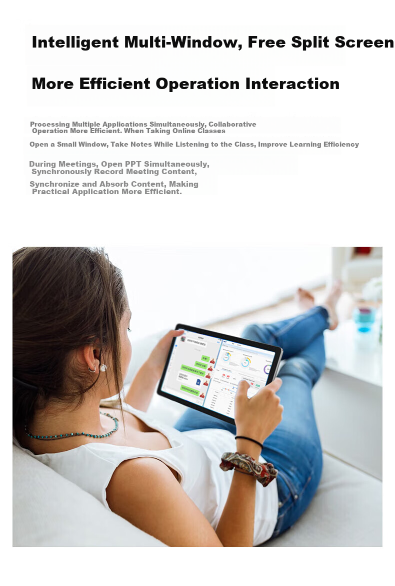 Acer Pad, 10.4-Inch Tablet, 2K High-Definition Full-Screen Display, 4G SIM Card Slot, All-Network Compatible, Low Blue Light Eye Protection, Tablet Computer, IPad, 8GB RAM + 256GB Storage, Gray Color 9