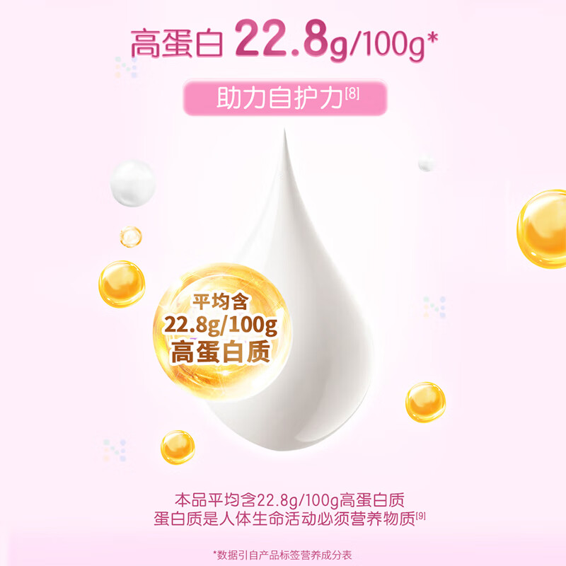 蒙牛铂金装 女士奶粉400g 高铁高钙0蔗糖成人奶粉 便捷条装