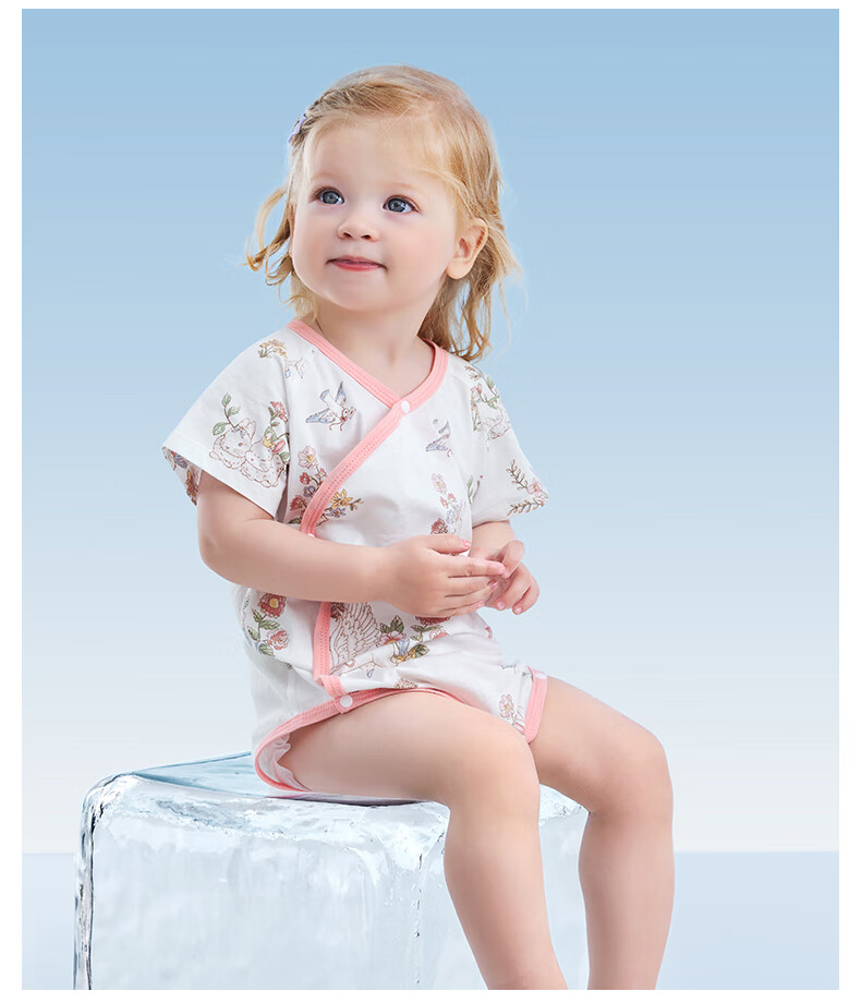 Beitaisi Baby Clothes, Summer Thin Style, Newborn Onesie, Mesh Breathable Pure Cotton, Unisex Infant Bodysuit 13