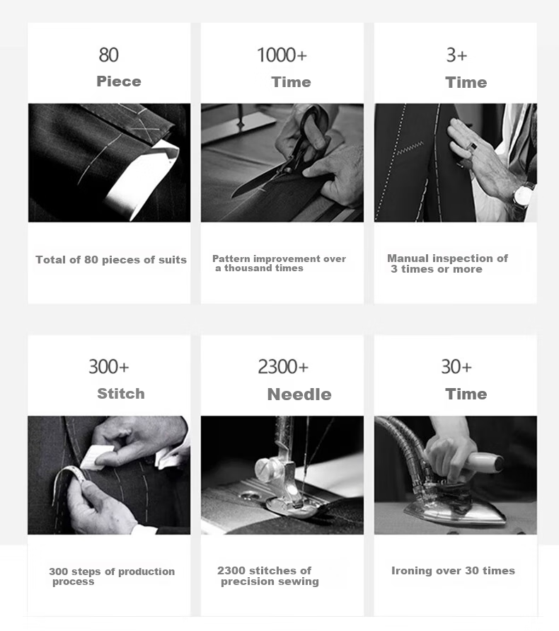 SHANSHAN Men's Autumn Winter Wool Blend Single-Breasted Suit Jacket Warm Business Thickened Long Sleeve Dad Coat 9