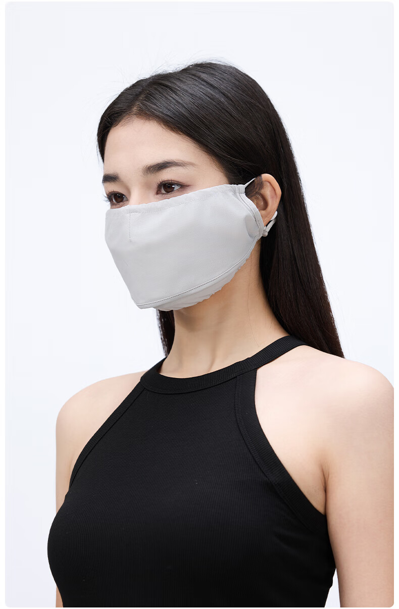 MISSION UV Ice Silk Sun Protection Face Mask for Women, Cycling, Hiking, Summer UV Protection, Breathable Full-Face Sunshade 2