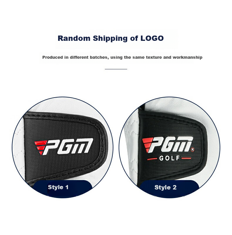 PGM Golf Gloves Men's Lambskin High-Quality Non-Slip Left Hand 2-Pack Size 23 18