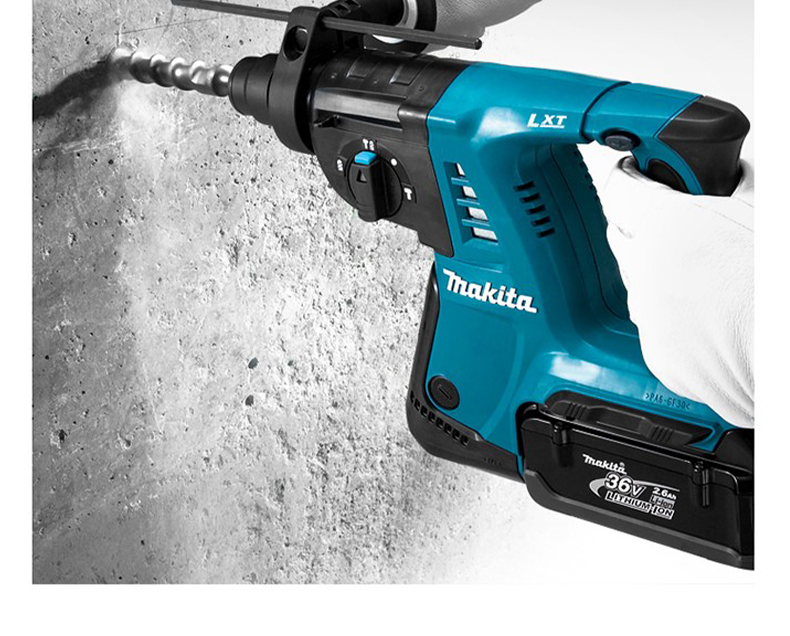 MAKITA Round Four-Groove Handle Rotary Hammer Drill Bit, Pointed Chisel, Flat Chisel Set D-53659 14