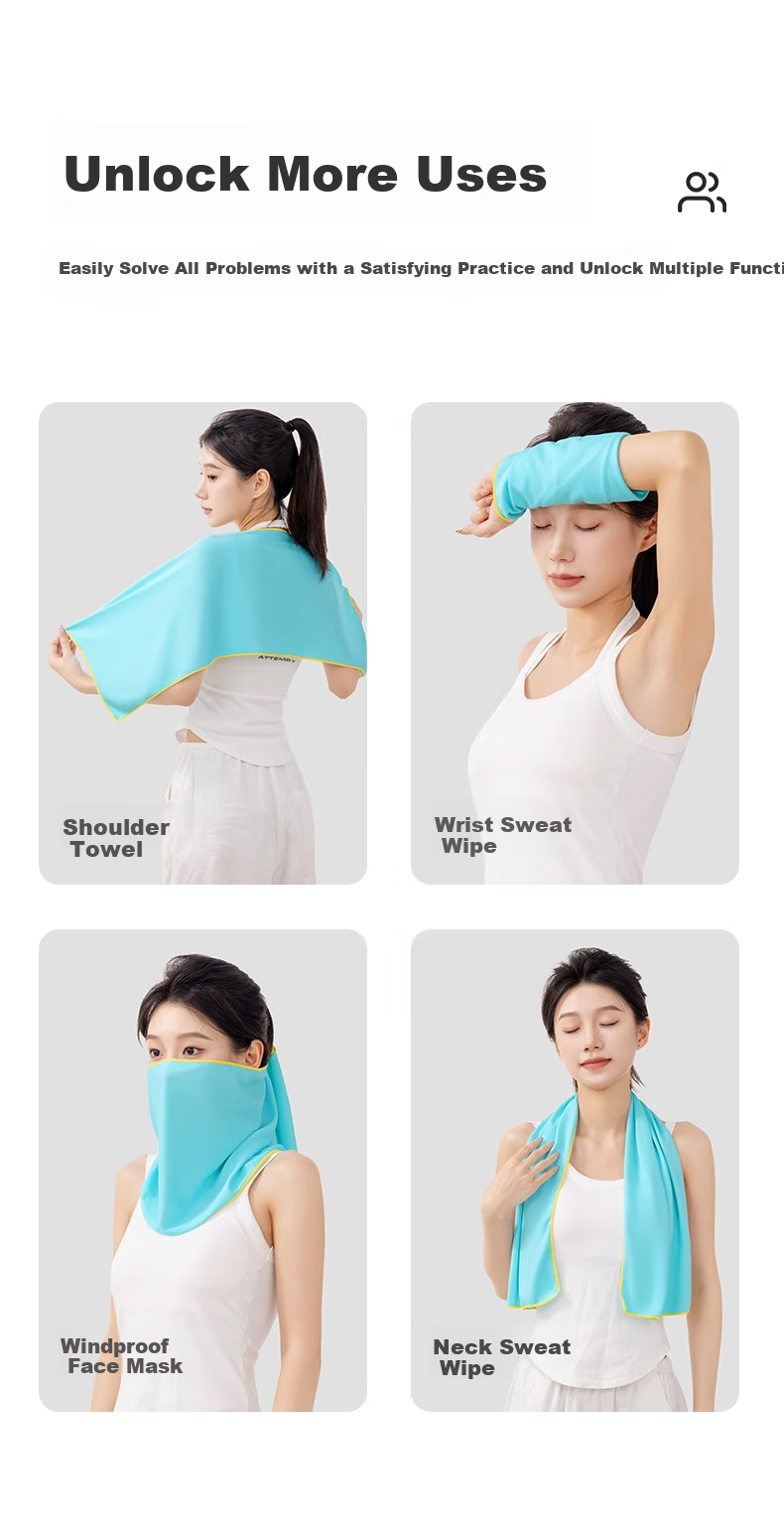 Grace Cooling Sports Towel for Men And Women, Sweat-Absorbing Gym Towel for Badminton, Basketball, Running, Ice-Cool Purple Pink 8