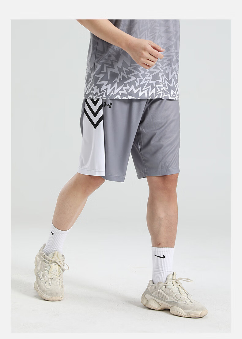 Under Armour Quick-Dry Sports Shorts, Running Training Basketball Shorts, Competition Uniforms, Breathable Comfortable Knee-Length Shorts 9