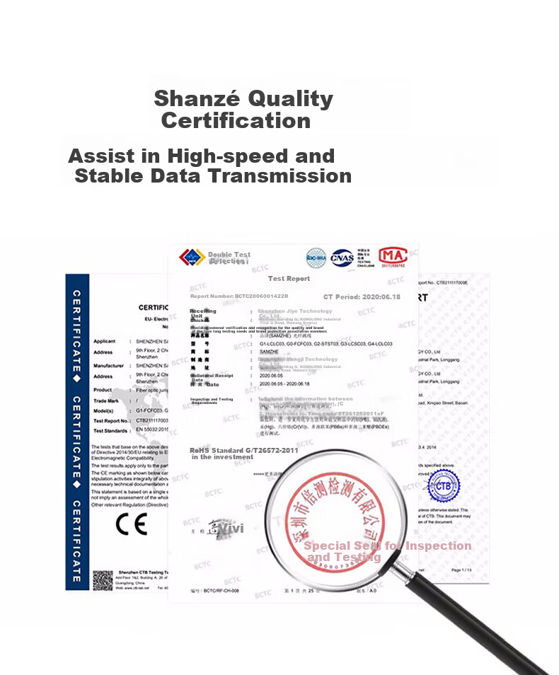 SAMZHE Fiber Optic Patch Cable, Telecom-Grade SC-ST Single-Mode Single-Core, Low Smoke Zero Halogen Environmentally Friendly Fiber Optic Cable, Transceiver Pigtail, 3 Meters G0-SCST03 2